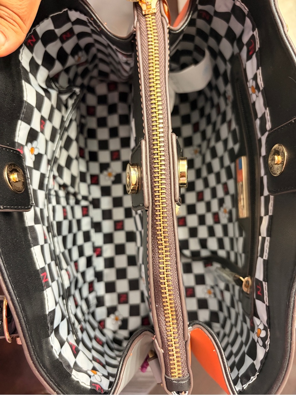 Nicole Lee Pink & Coral Beaded 3D Floral Satchel Handbag + Shoulder Strap- NWT - Picture 16 of 17